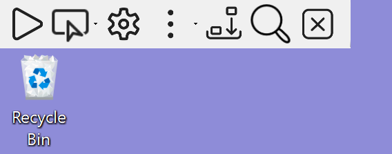 Speech toolbar docked